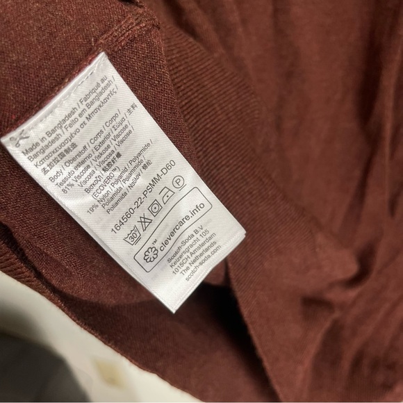 Scotch and Soda Classic Melange Rust Sweater Pullover - Picture 3 of 8